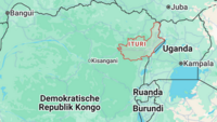 Karte der Provinz Ituri im Ostkongo